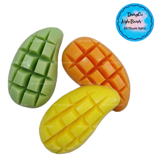 Khuôn Silicon - Trái Cây - Xoài Cắt Miếng