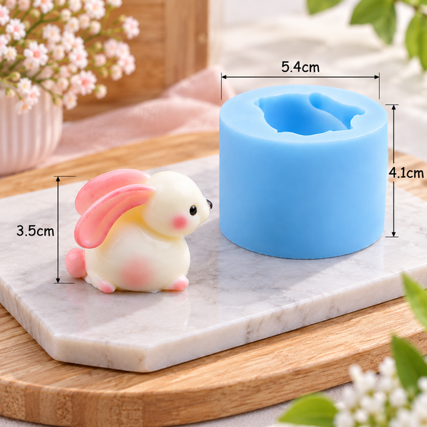 Khuôn Silicon - Động Vật - Con Thỏ Tai Dài