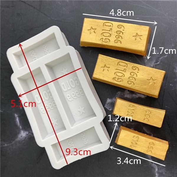 Khuôn Silicon - Miếng Vàng - Set 2 - 9999