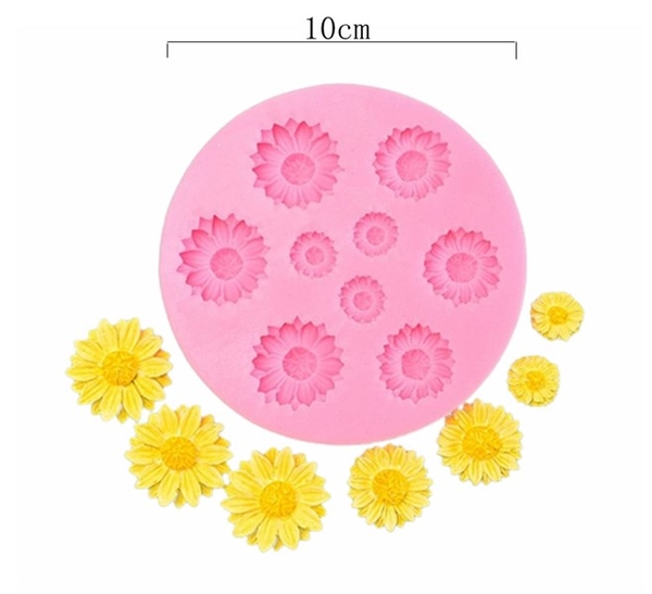 Khuôn Silicon - Hoa Cúc Dẹp TH 9c - 1 > 2.6cm