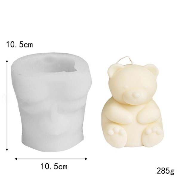 Khuôn Silicon - Động Vật - Gấu Ngồi To 10cm