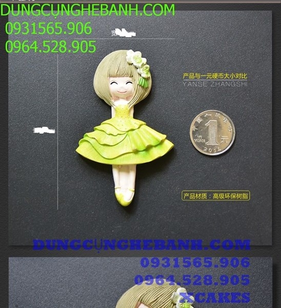 Khuôn Silicon - Búp Bê Đứng Vĩ 3C
