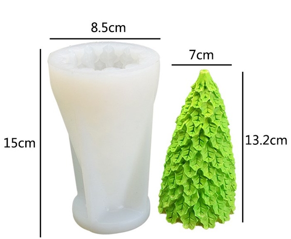 Khuôn Silicon - Noel - Cây Thông Cây #7 13.2CM