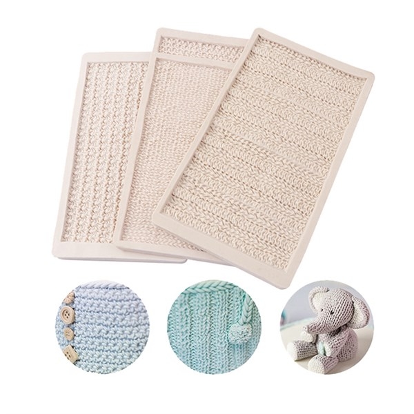 Khuôn Silicon - Viền Mảng 2D - Đan Len Ngang 18cm