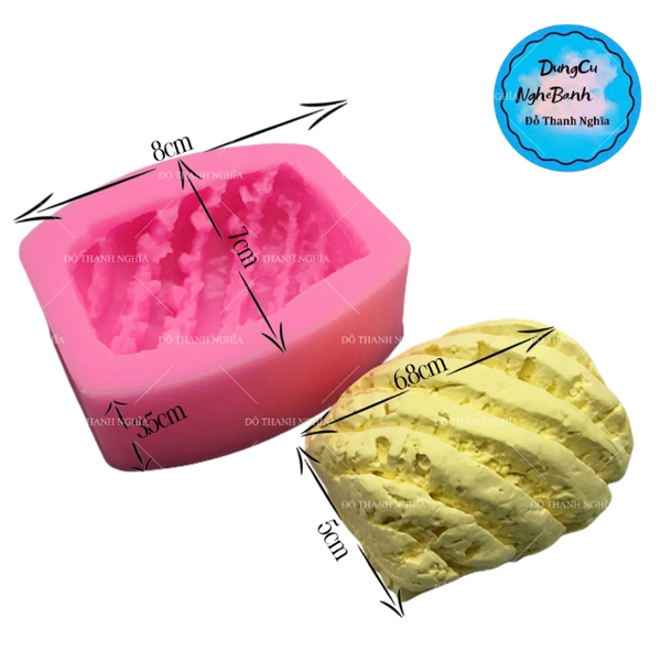 Khuôn Silicon - Trái Cây - Khóm 5.2cm - Múi