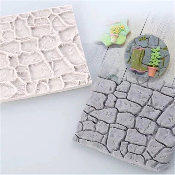 Khuôn Silicon - Viền Mảng Họa Tiết - Vân Đá 10x10cm