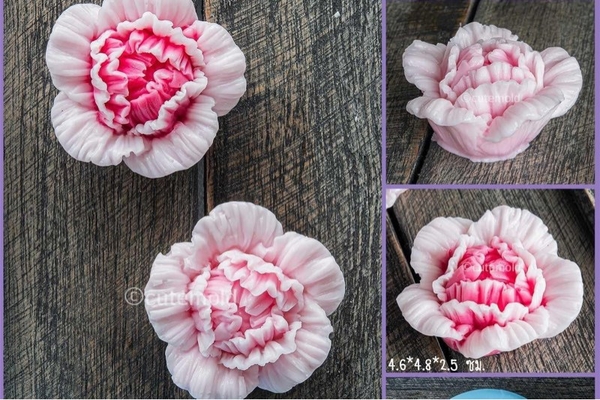 Khuôn Silicon - Hoa Mẫu Đơn - 4.6cm - V70