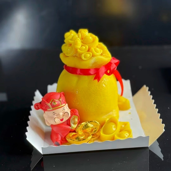 Khuôn Silicon Túi Vàng Hủ Vàng To 12.5cm Mã C160