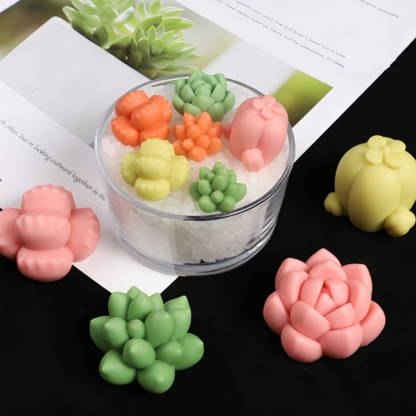 Khuôn Silicon - Sen Đá Tia Tầng Mộng Nước 5cm