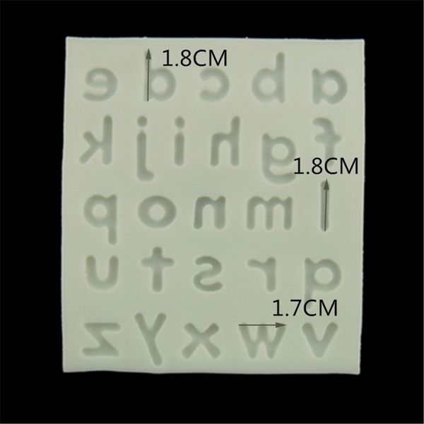 Khuôn Silicon - Chữ Cái Thường - 1.6cm