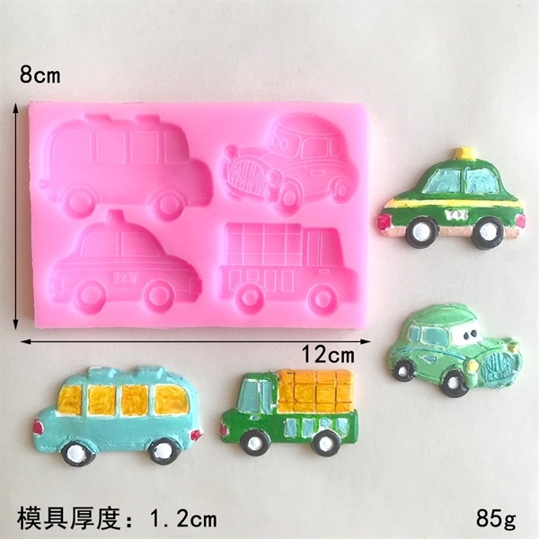 Khuôn Silicon - Xe Cộ - Xe Hơi Xe Oto - 5cm -4c Nhỏ