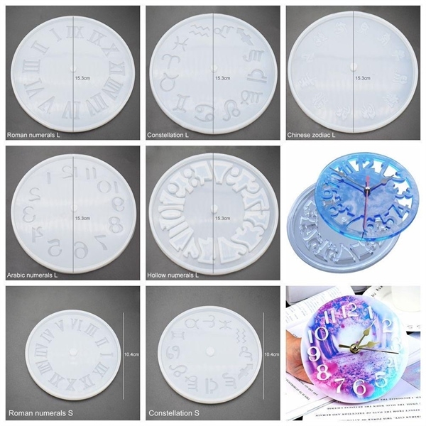 Khuôn Silicon - Đồng Hồ - Số 15cm