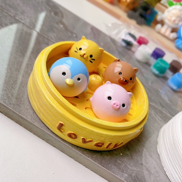 Khuôn Silicon - Động Vật - Chuột Thỏ Tròn 4.5cm