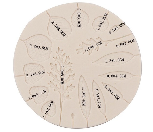 Khuôn Silicon - Lá Nhọn + Bầu 17c