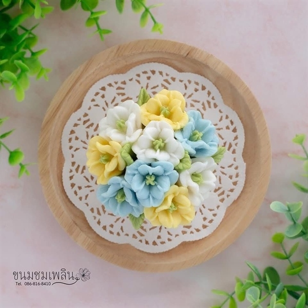 Khuôn Silicon - Hoa Cúc - Cánh Thẳng Nhuỵ - 3.2cm