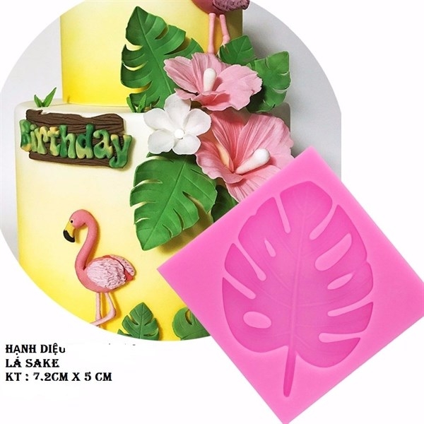 Khuôn Silicon - Lá Sake - Rừng - SLA - 7.2x5cm - Vĩ