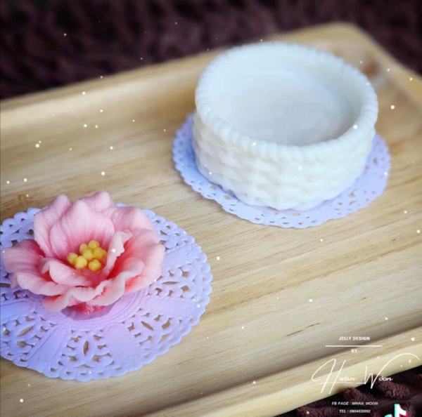 Khuôn Silicon - Đế - Đan - Đế 7.3cm Bình Hoa