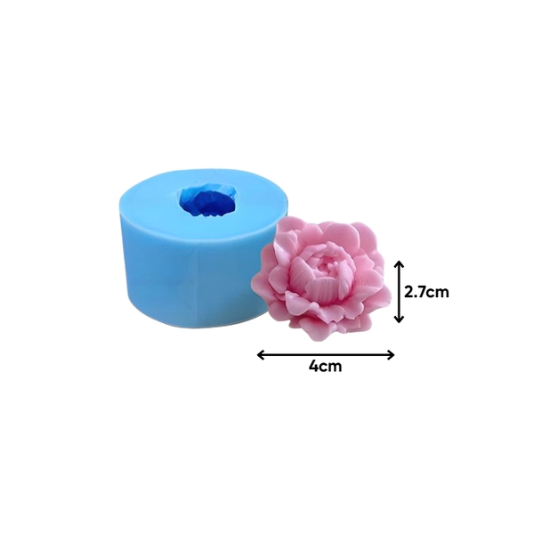 Combo 3 Khuôn Silicon - Hoa Mẫu Đơn Hoa Cúp Xoè - SMD
