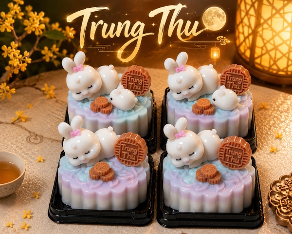 Khuôn Silicon - Động Vật - Con Thỏ Nằm Chu Đít