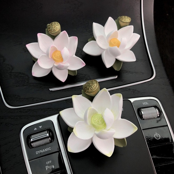 Khuôn Silicon - Hoa Sen Thái Nở - Sen 7.3cm Kèm Đài