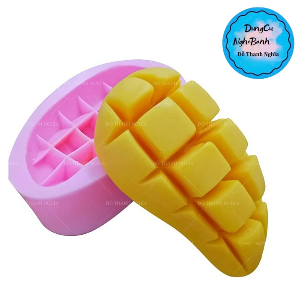 Khuôn Silicon - Trái Cây - Xoài Cắt Miếng