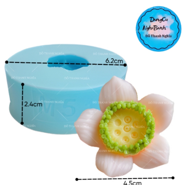 Khuôn Silicon - Hoa Cúc - Đồng Tiền Thái 4.5cm M51
