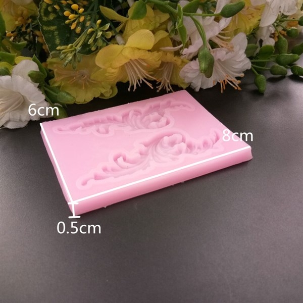 Khuôn Silicon - Viền Họa Tiết - Họa Tiết Cong 02