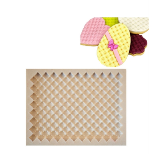Khuôn Silicon - Viền Mảng 2D - Tứ Giác Khóm 12x9cm