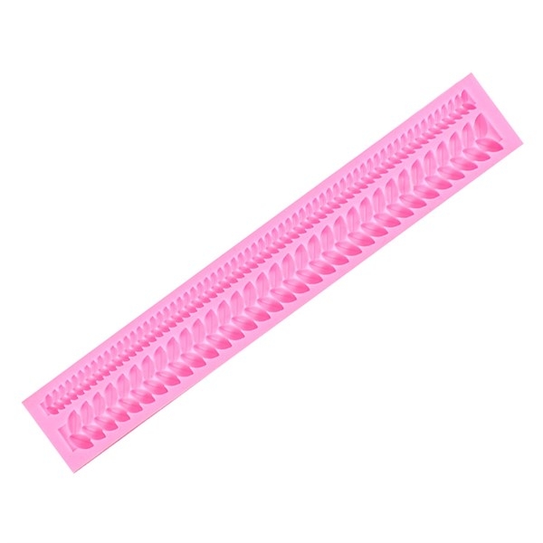 Khuôn Silicon - Viền Chuỗi Dây - Lá Ghép 2c - 26cm