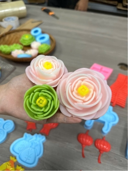 Khuôn Silicon - Hoa Mẫu Đơn - Mẫu Đơn Cánh Vòng 6.2cm
