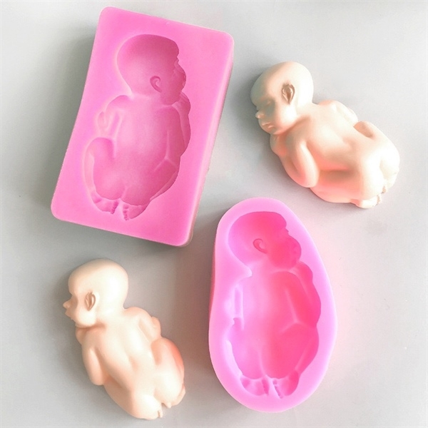 Khuôn Silicon - Em Bé Nằm 9.8cm