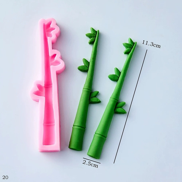 Khuôn Silicon - Gốc Thân Cây Tre Trúc 11.3cm