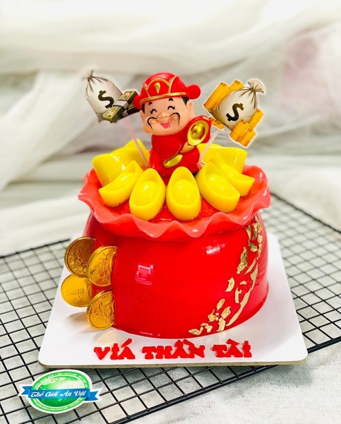 Khuôn Silicon Viền Hủ Vàng Mai Xoè 14cm