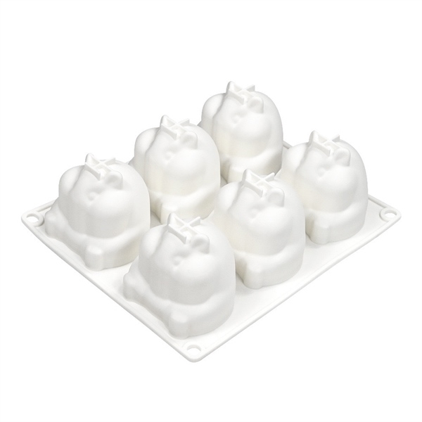 Khuôn Silicon - Động Vật - Chuột Hamster Vĩ 6c 5.7cm