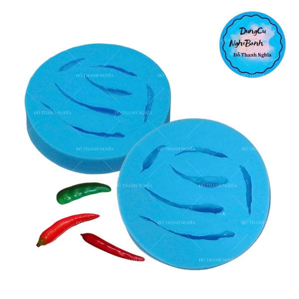 Khuôn Silicon - Trái Cây - Ớt - Ớt 6c