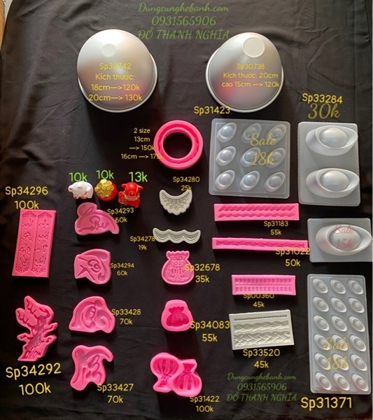 Khuôn Silicon - Chữ Thư pháp - HP - Xuân
