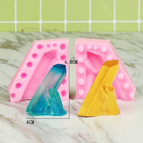 Khuôn Silicon - Ngọn Núi - Tảng Băng Núi 2 Mảnh 4.5cm