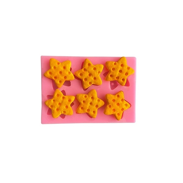 Khuôn Silicon - Bánh Quy Ngôi Sao 3cm 6c