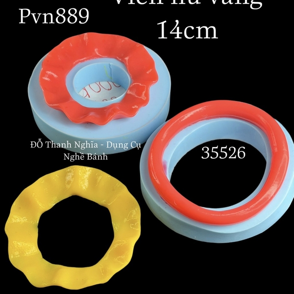 Khuôn Silicon - Viền Hủ Vàng - TG