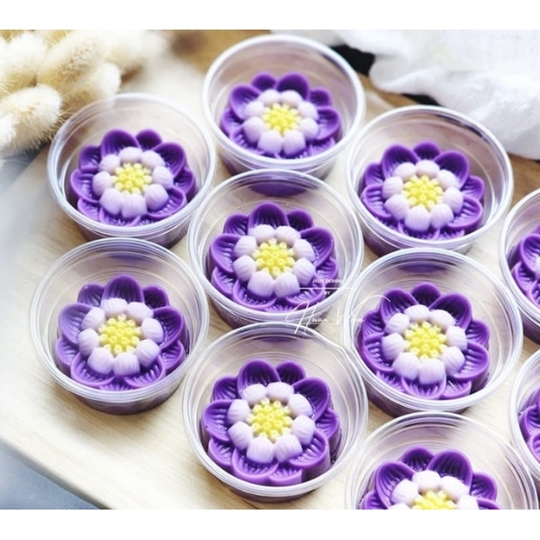 [10 cup] Khuôn Silicon - Cup Set 5cm - M53 - Hoa Sen Nhuỵ