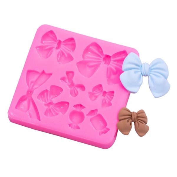 Khuôn Silicon - Cái Nơ - Kẹo 2-4cm 8c