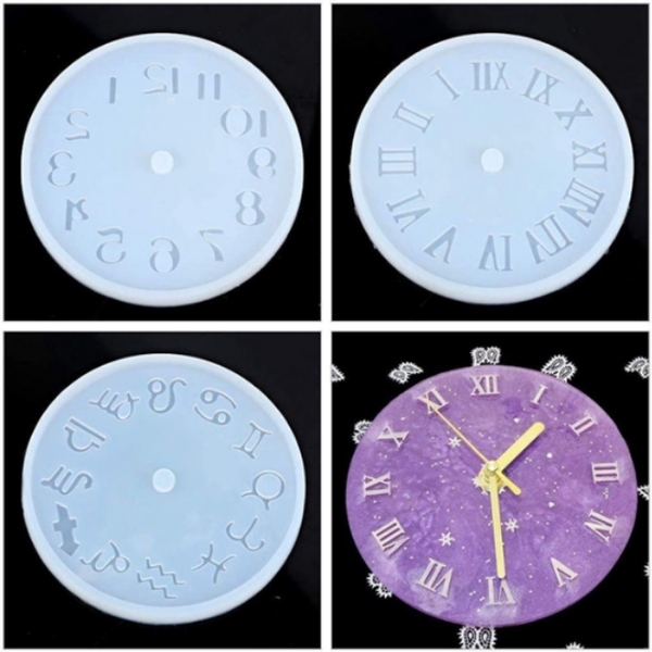 Khuôn Silicon - Đồng Hồ - Số 10cm