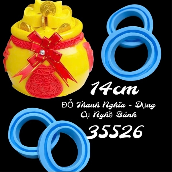 Khuôn Silicon - Viền Hủ Vàng - TG