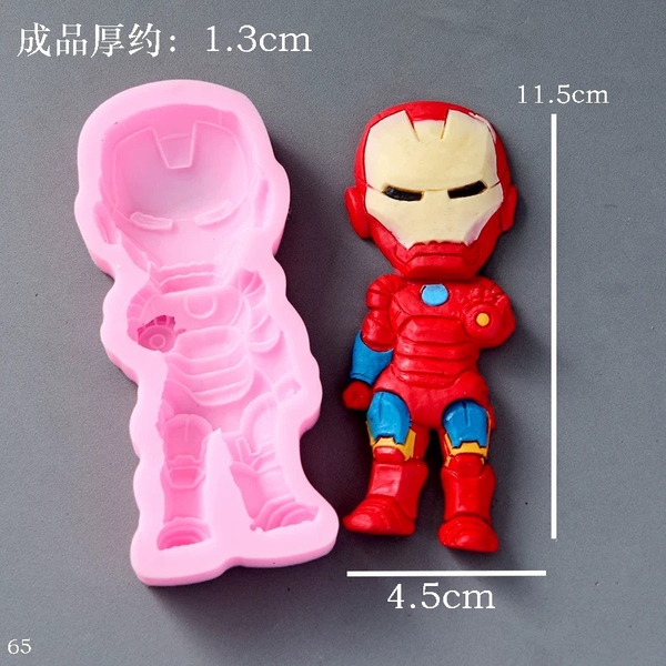 Khuôn Silicon - Siêu Nhân Siêu Anh Hùng - 11.5cm