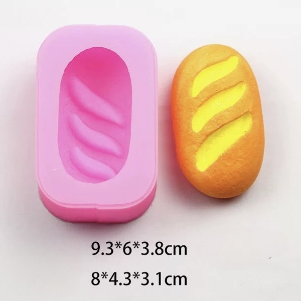 Khuôn Silicon - Món Ăn -  Bánh Mì Xúc Xích Khúc Bạch