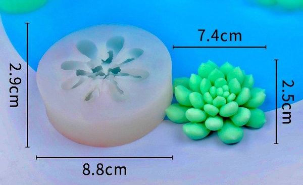Khuôn Silicon - Sen Đá - Tia Tầng 7Cm
