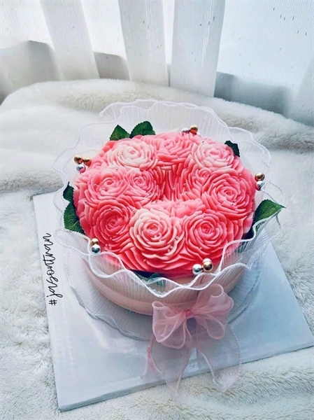 Khuôn Silicon - Mặt Ép Hoa Hồng To 18cm