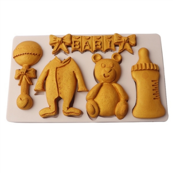 Khuôn Silicon - Bình Bú - Bình 8x4cm