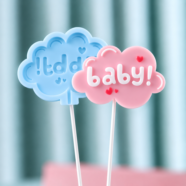 Khuôn Silicon - Mặt Ép Chữ Baby
