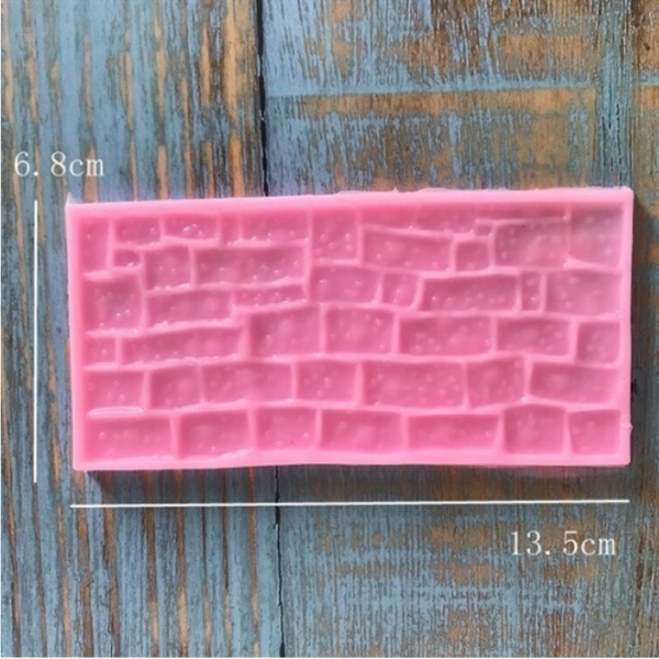 Khuôn Silicon - Viền Mảng Họa Tiết - Tường Gạch 13.5x6.8cm